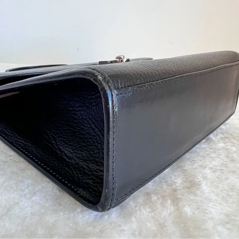 Burberry Leather Satchel Top handle Two Way Bag - Picture 15 of 16